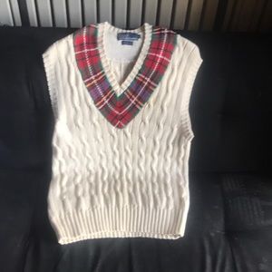 Ralph Laurel Argyle Vest 100% Cotton
